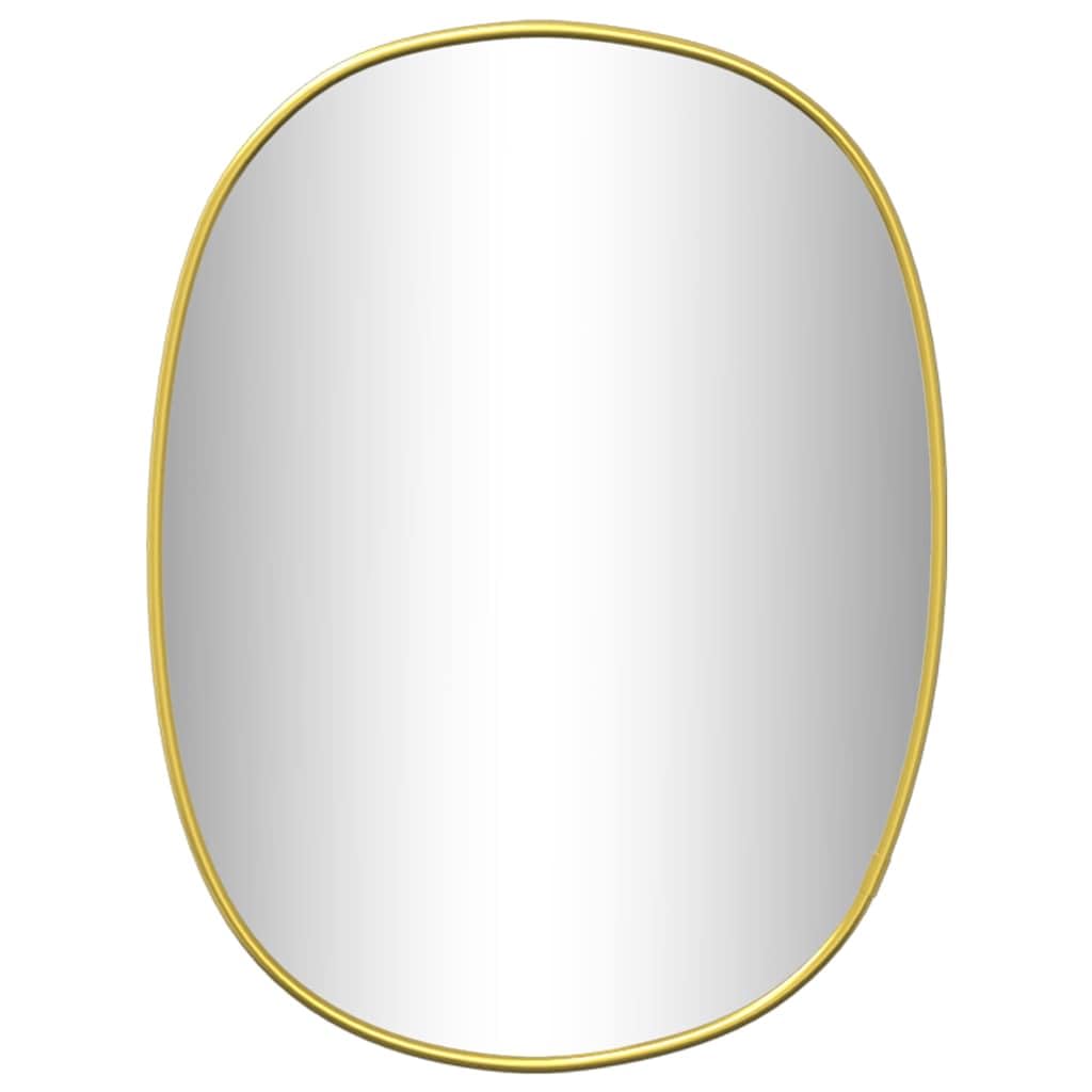 KGHFDVB Gold 40x30 cm Rectangular Wall Mirror, Glass Vanity Mirror with PVC Frame for Bedroom, Living Room, Bathroom, Hallway, Wardrobe
