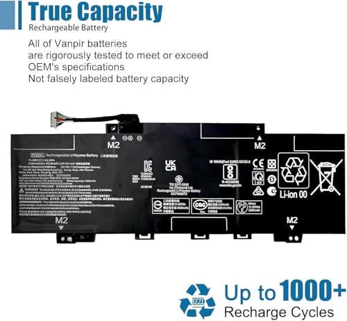 Image of PC03XL Laptop Battery Replacement for Pavilion x360 14 15 14-DY 14-BA 14-CD 14-dw 15-er Series 11.55V 43.3Wh 3560mAh 3-Cell