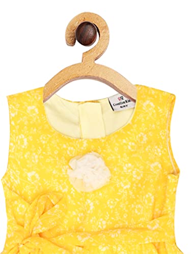 Image of CREATIVE KIDS Floral Print Fit & Flare Girl Dress