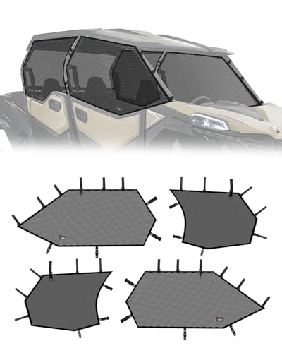 StarknightMT UTV Side Window Net Compatible with CFMOTO ZFORCE 950 Sport 4 2024 High-Density Woven PVC Sun Shade Soft Upper Doors Cab Enclosure
