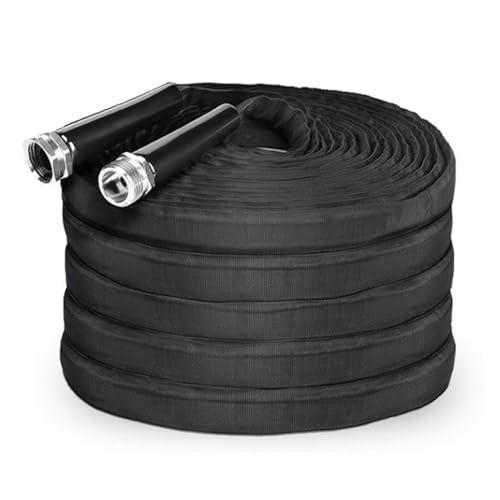 YWBL-WH Manguera de Jardín Liviana de 50 Pies, Flexible, No Expandible, a Prueba de Fugas y sin Torceduras, con Conector de 3/4 de Pulgada para Jardín, Césped, Lavado de Autos Al Aire
