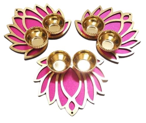 The Diva Décor Lotus Haldi Kumkum Plates Holder for Return Gifts Housewarming Gifts Puja favors Mehendi Wedding favors Diwali Gift for Guests set of 10 (B0D8WCQGR9) Amazon Price History, Amazon Price Tracker