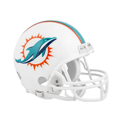 Riddell NFL Miami Dolphins Helmet Mini VSR4, One Size, Team Colors