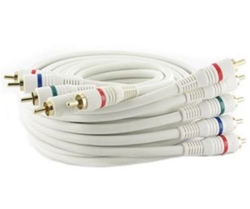 AYAGROUP Cable RG-59/U de 3 pies (3 pies) de 5 RCA de vídeo componente/audio macho a macho RG-59/U para HDTV, DVD negro