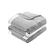 Comfort Spaces Malcom Cozy Comforter Set - Modern Trendy Design, All Season Down Alternative Bedding, Matching Shams, Hotel Deluxe Gray, Queen