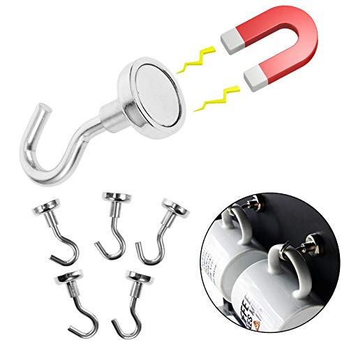 ULTECHNOVO 5Pcs Ganchos de Ímã Ganchos Magnéticos Pesados ??Ganchos de Grinalda de Porta Ponto de In
