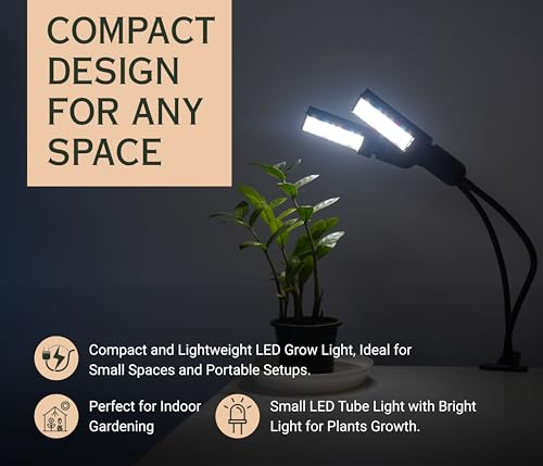 Image of Chipku TTGL-20 Watt Plant Grow Light Tube for Indoor Plants| Ideal for Small Plants Hydroponics Greenhouse | Artificial Sunlight for Indoor Plants| (TTGL-20 Watt)
