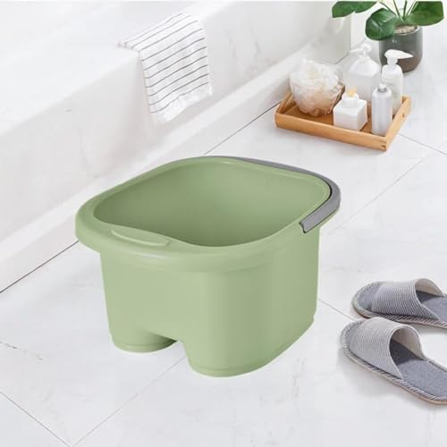 Bañera de pies con masaje y rodillo verde miniatura 7