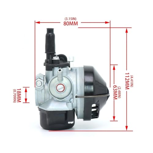 Carburateur S15 MBK 51 finition silver bottom durable