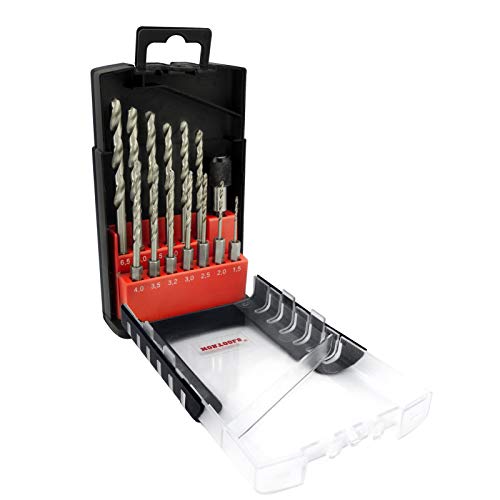 NORTOOLS 14PCS HSS Twist Drills DIN 338 with 1/4” Quick Change Hex Shank