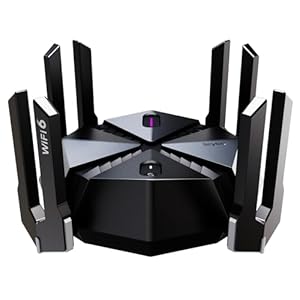 Reyee AX6000 WiFi 6 Router, Wireless 8-Stream Gaming Router, 8 FEMs, 2.5G WAN,2.0 GHz Quad-Core CPU, WPA3, Smart VPN for Large Home E6…