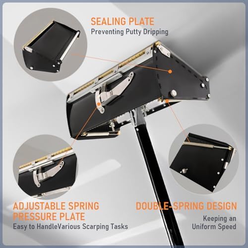 Professional Drywall Flat Box Tool - Wallboard Mud Compound Application, Plastering Scraper for Smooth Finishes, Ideal for Wall Painting and Renovation Projects