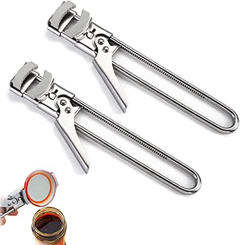 Adjustable Stainless Steel Can Opener, Jar Opener For Weak Hands, 2023 New Adjustable Multifunctional Stainless Steel Can Opener, Longer Handheld Bottle Opener For Any-Size Lids #TOP30