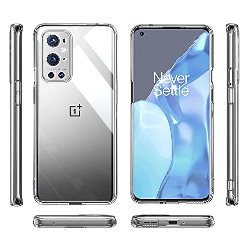 Image of NISHTECH for OnePlus 9 Pro Premium Transparent Hybrid Soft Slim Dust Proof Back Case Cover with Camera Protection