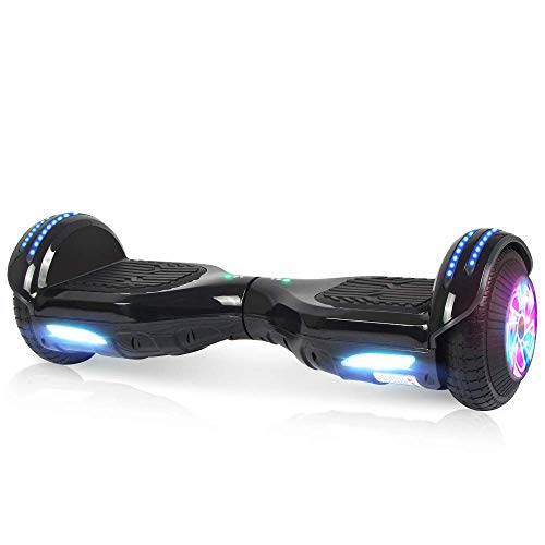 M MEGAWHEELS Hoverboard, Patinete electrico Auto Equilibrio 6.5 Pulgadas con Bluetooth, Fuerte Dual Motor y Hoverboard LED es un Regalo para niños.