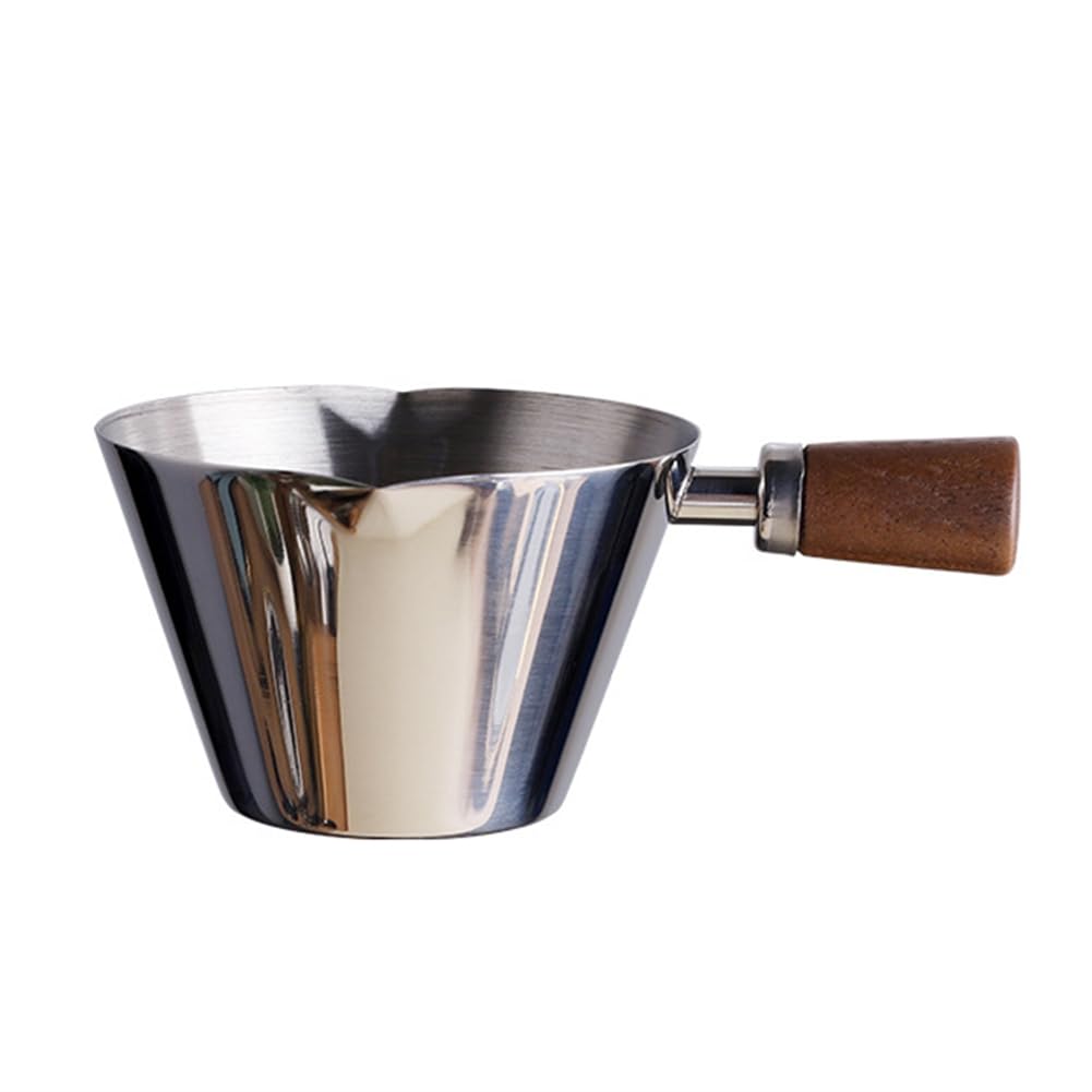 CTRLZS 90ml Stainless Steel Measuring Cup Espresso Cups Small Coffee Milk Pitcher Jug Espresso Shot Cup Measure Kitchen Silver