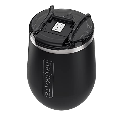 Brümate Uncork'd Xl Müv - 100% Leak-Proof 14Oz Insulated Wine Tumbler With Lid - Vacuum Insulated Stainless Steel Wine Glass - Perfect For Travel & Outdoors (Violet) #TOP5