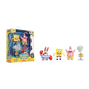 Spongebob Squarepants 2.5″ 4-Pack Die-Cast Figures, Toys for Kids and Adults