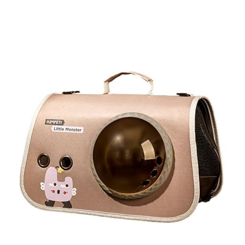 Rosoy 猫専用キャリーバッグ ペット 小型犬犬猫用 犬キャリーバッグ 軽い 折りたたみ式 メッシュ窓 お出かけ 安定性 次世代 ベーシック キャンピング キャンプ バッグリュック ペット用品 犬猫兼用 41*30 cm (41*30 cm,可愛い怪)