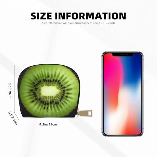 Kiwi Slice Credit Card Holder Wallet, Leather Zipper Card Wallet For Women Ladies Rfid Blocking Card Case Small Coin Purse Accordion Wallet Gift2