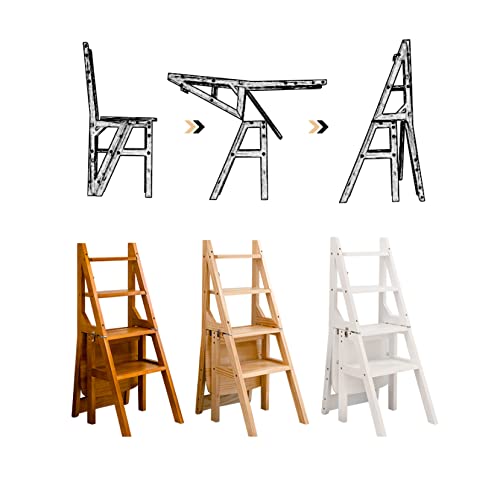 Taburete de escalada plegable en madera maciza para cocina y hogar 6