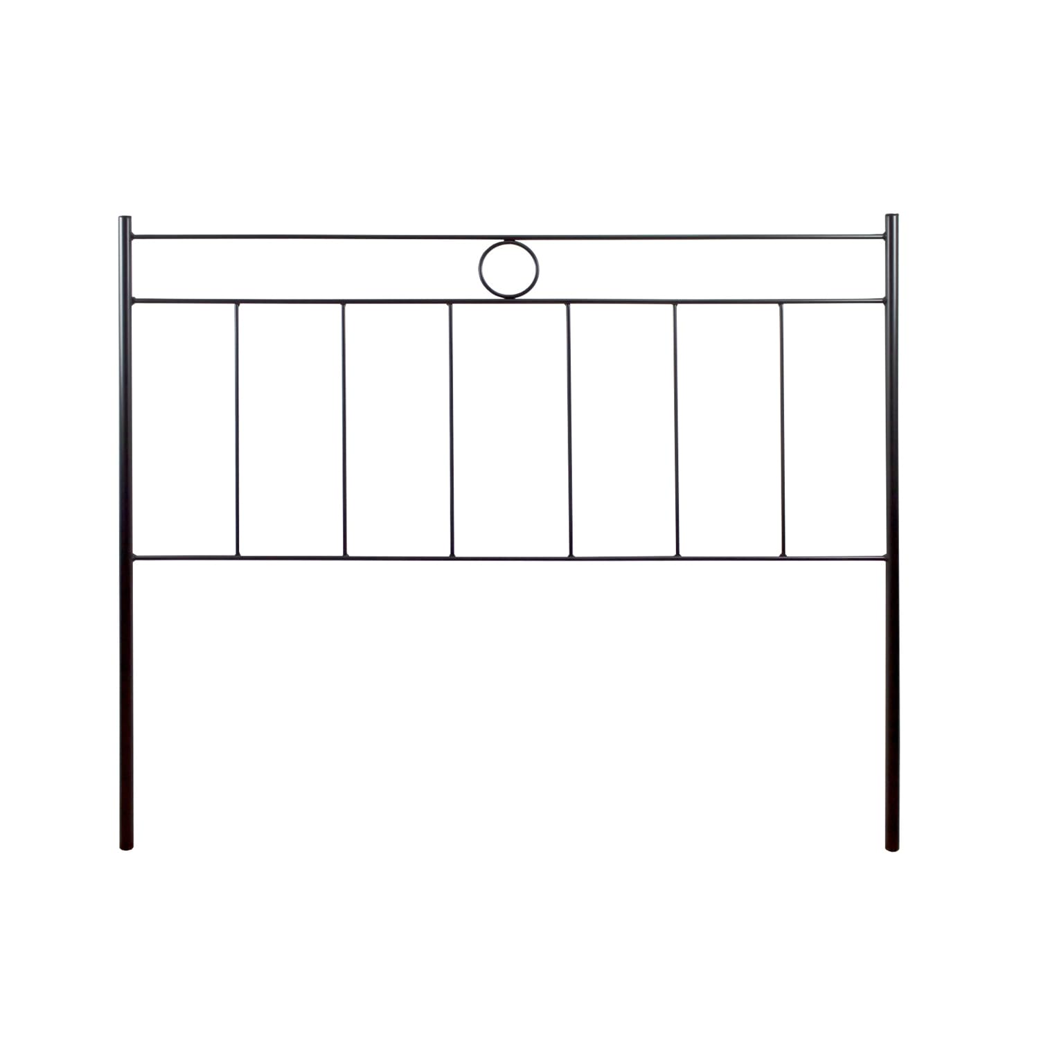 ElHerrero Cabecero de Forja Nacional para Cama de 135Cm, Color Negro de Hierro con Diseño Elegante, Sencillo y Clásico de Líneas y Círculo. Económico y Fácil de Limpiar, Resistente para Dormitorio.