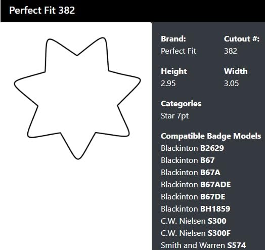 Perfect Fit Shield Wallets Arizona San Francisco Corrections 7 Point Star Hidden Badge and ID Wallet Brown Leather (cutout 382)4