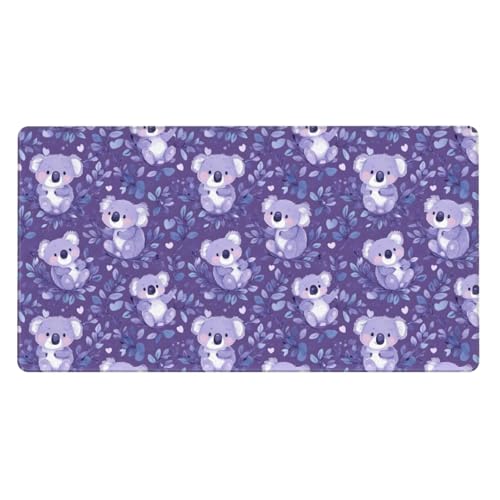 Tapis de souris de jeu koala violet pour installer son espace informatique à la maison