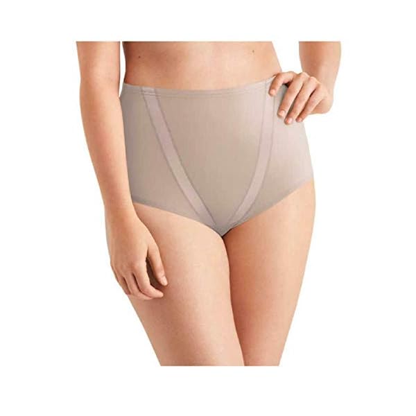Maidenform-Ladies-Tummy-Toning-Brief-4-Pack Maidenform Ladies' Tummy Toning Brief, 4-Pack (Black/Warm Steel/Over The Taupe/Private Jet, Medium)