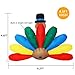 6.2 FT Long Thanksgiving Inflatable Turkey with Pilgrim Tail,Turkey Decorations Outdoor and Indoor, Blow up Yard Decorations,Fall Decorations Outdoor,Thanksgiving Decor with LED Lights