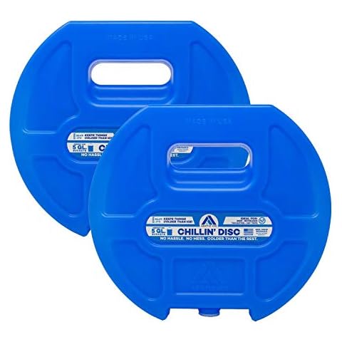 Arctic Ice Chillin' Disc High Performance Round Ice Pack for 5 Gallon Buckets and Round Coolers - Freezes at 28 Degrees (2-Pack) Cover