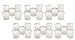 Biedermann & Sons 6-Pack 16-Hour Votive Candle in Clear Plastic Holder, Box of 5