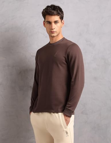 Image of U.S. Polo ASSN. Men's OEE14 Comfort Fit Solid Lounge T-Shirt