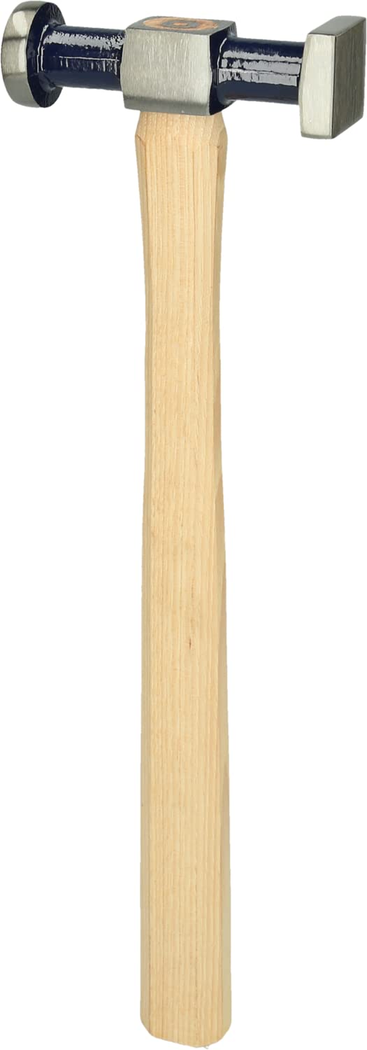 KS Tools 140.2138 - Martillo de carrocero estándar, cabeza pequeña, plana (redonda/angular), superficie de trabajo pulida, 325 mm