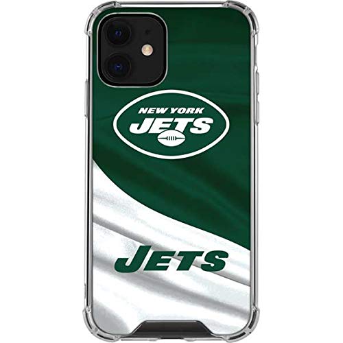 Skinit Clear Phone Case Compatible with iPhone 12 - Officially Licensed NFL New York Jets Design