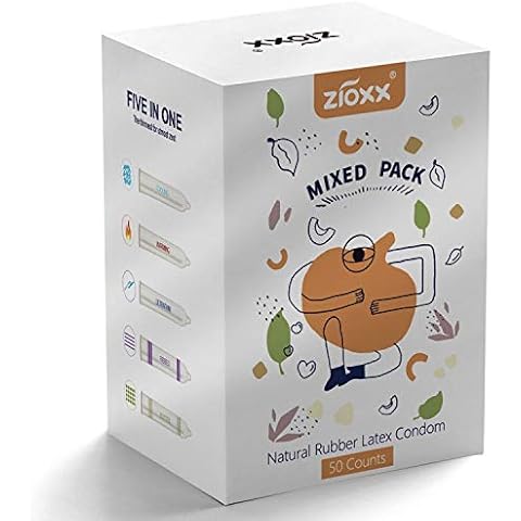 Zioxx Ultra Thin Value Pack Condoms Water Based Lube 50 Pieces Cover