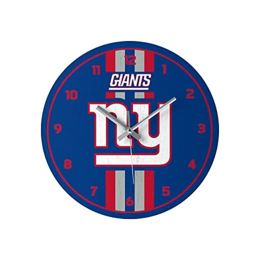 FOCO NFL Unisex-Adult NFL Team Logo Stripe Wall Sign Clock