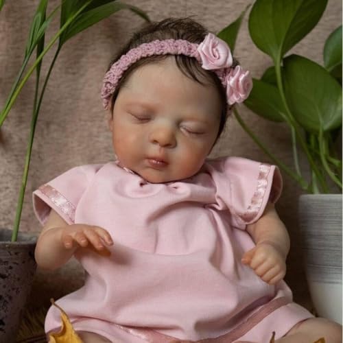 ROSHUAN Lebensechte Reborn Baby Puppen 10 Zoll Mini Realistische Neugeborene Babypuppen Schlafen Preemie Säugling Baby Real Life Größe Weicher Körper für Kinder Alter 3+ – Bild 6