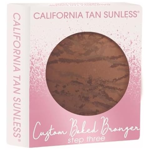 California Tan Custom Baked Bronzer Bronzing Powder, Highlight Bronzing Compact Cover