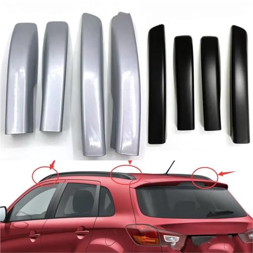 Barres de toit Mitsubishi ASX caches de finition argent plastique durable