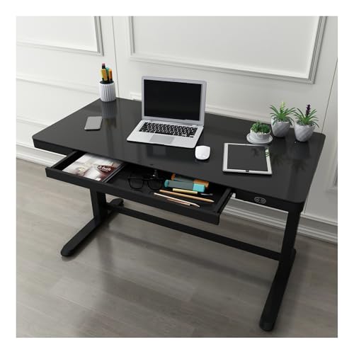 Realspace® Electric 48"W Height-Adjustable Standing Desk, Black