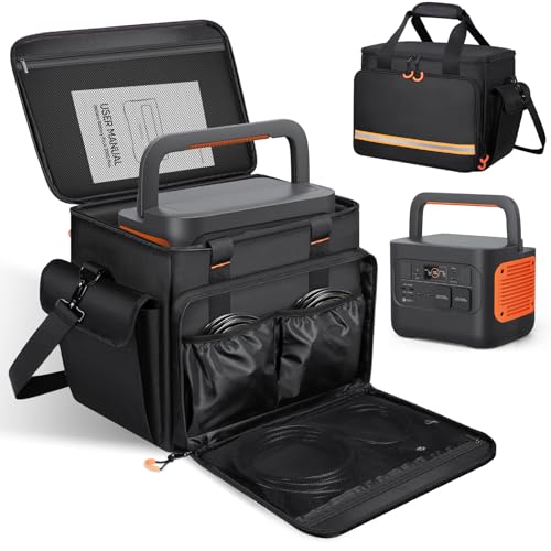 Portable Station Bag Compatible with Jackery Explorer 1000 V2/1000,with Plenty of Room for Accessories, Waterproof and Non-slip Bottom, and Abrasion-resistant Nylon Fabric