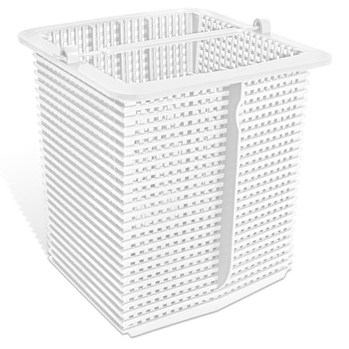 SPX1600M Skimmer Basket Fit for Hayward Super Pump, Replacement Strainer Pump Basket Compatible with Hayward SP2607X10 SP2615X20XE Inground Pool Pump, White Filter Basket Replaces SP1600M (White-1pc)