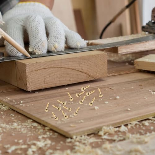 100 Piezas Clavos de Cabeza Redonda de Cobre para Muebles y Proyectos de Carpintería miniatura 7