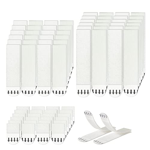 TSHAOUN 36 Paires (72 Bandes) Languettes Accroches Tableaux, S/M/L Bandes de Suspension pour Photos, Attaches Adhésives Amovibles Pour accrocher l'alimentation, Fixation Cadre sans Percer