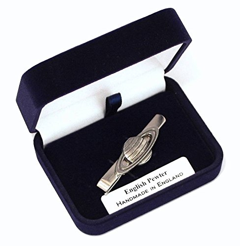 Pinza de corbata de Saturno de alta calidad con estuche de presentación 2