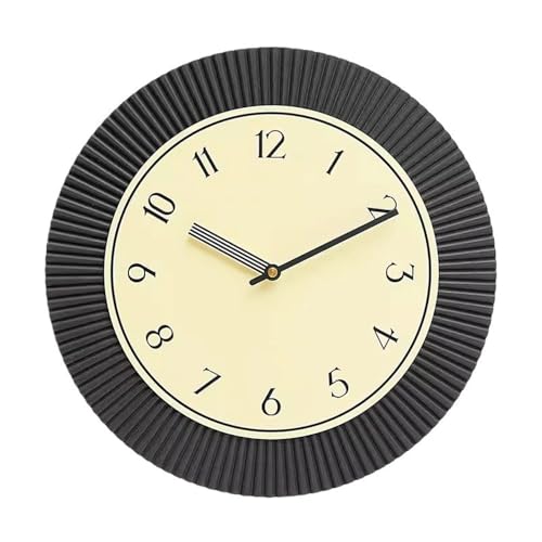 Dh2yjnbf3 Cocina El Nuevo Reloj Minimalista y Creativo for Colgar en la Pared es Adecuado for Salas de Estar, Estudio dormitorios Decoración del hogar(Negro)
