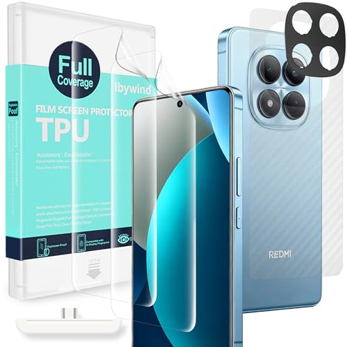 Image of Ibywind for Xiaomi Redmi Note 15 Pro 4G Screen Protector,2-Pack,Hydrogel Film with Camera Lens Protector,Easy Installation Tool,Bubble-Free,Fingerprint Unlock Compatible,Anti-Shatter,Anti-Scratch