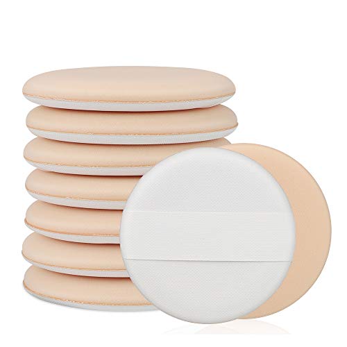 Piumini da Cipria, 7 Pezzi Soffio di Polvere Rotondo in Spugna Cuscino D'aria Piumini da Cipria Rotondo Spugna Strumenti per il Trucco Perfetta per Cipria Fondotinta Polvere Cosmetica e Fard