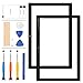 Price comparison product image LADYSON Screen Replacement For Samsung Galaxy Tab A7 10.4 2020 T500 T505 Front Outer Glass Sensor Panel Lens Kits with Free Repair Tools (Not LCD and Touch Screen Digitizer) (Black)